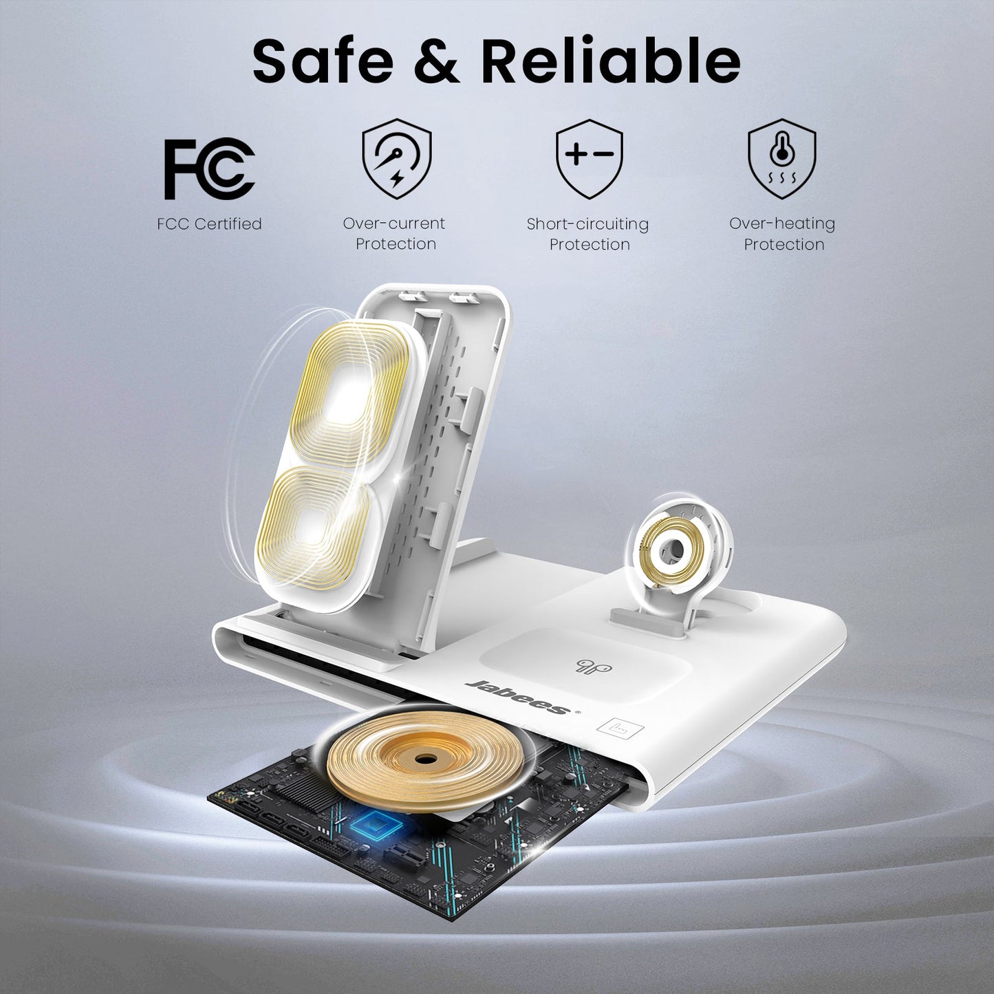 PowerGlow 4-In-1 Foldable Wireless Charging Station
