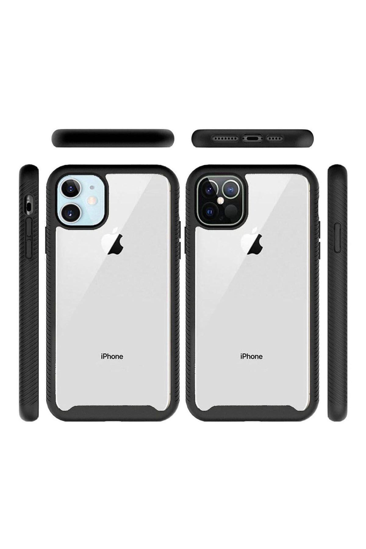 For iPHONE 12/Pro (6.1 ONLY) STRONG BUMPER SHOCKPROOF TRANSPARENT CASE COVER