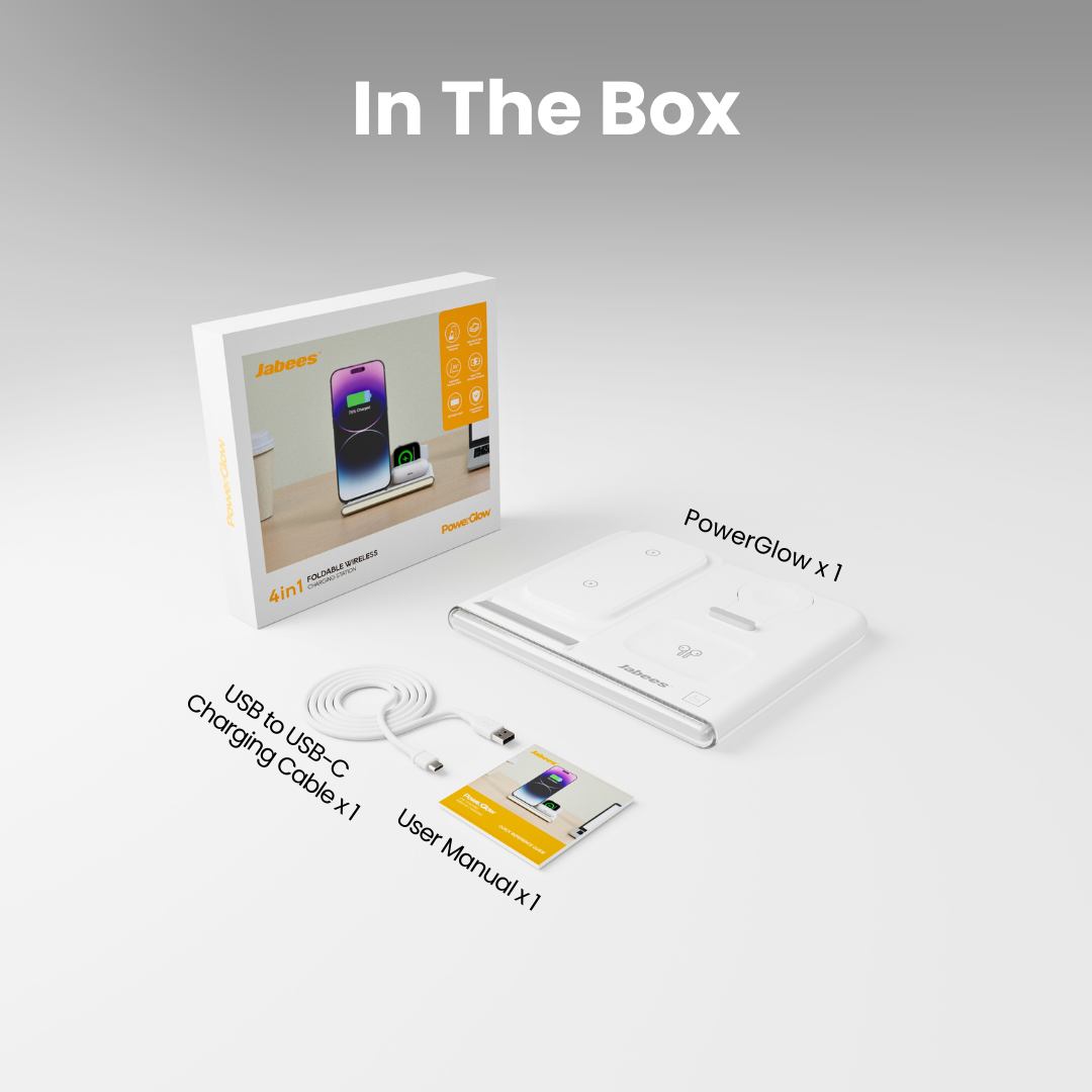 PowerGlow 4-In-1 Foldable Wireless Charging Station