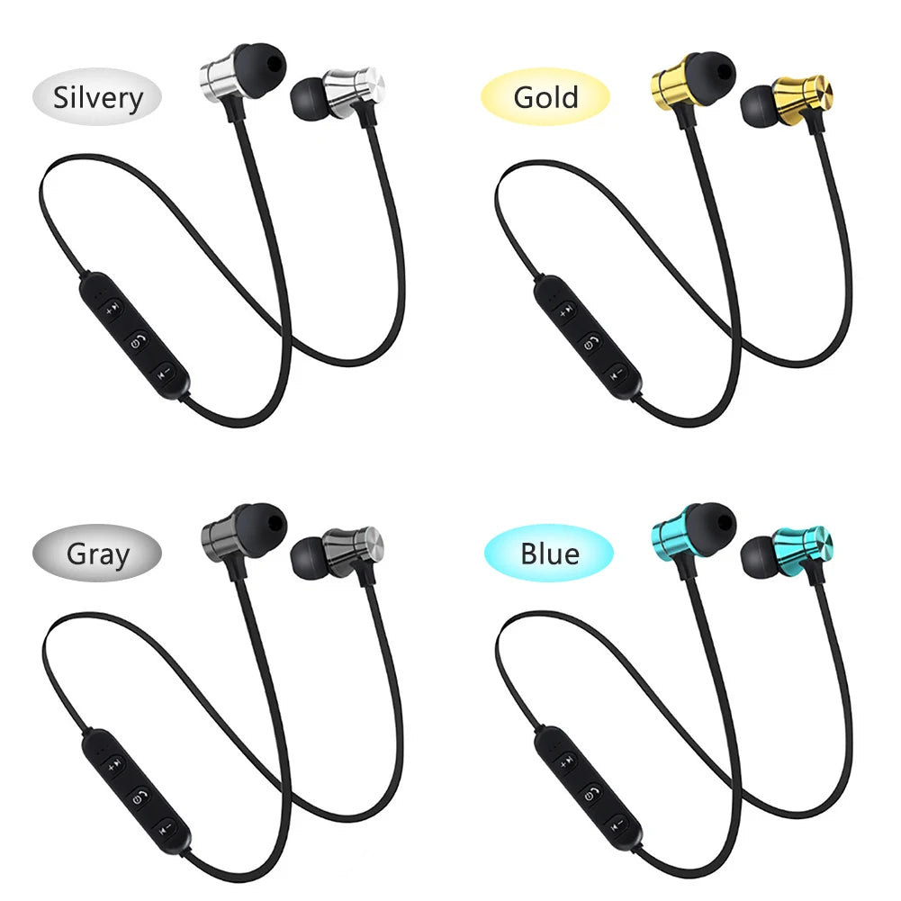 Wireless Bluetooth-Compatible Earphones Sport Magnetic Earpiece