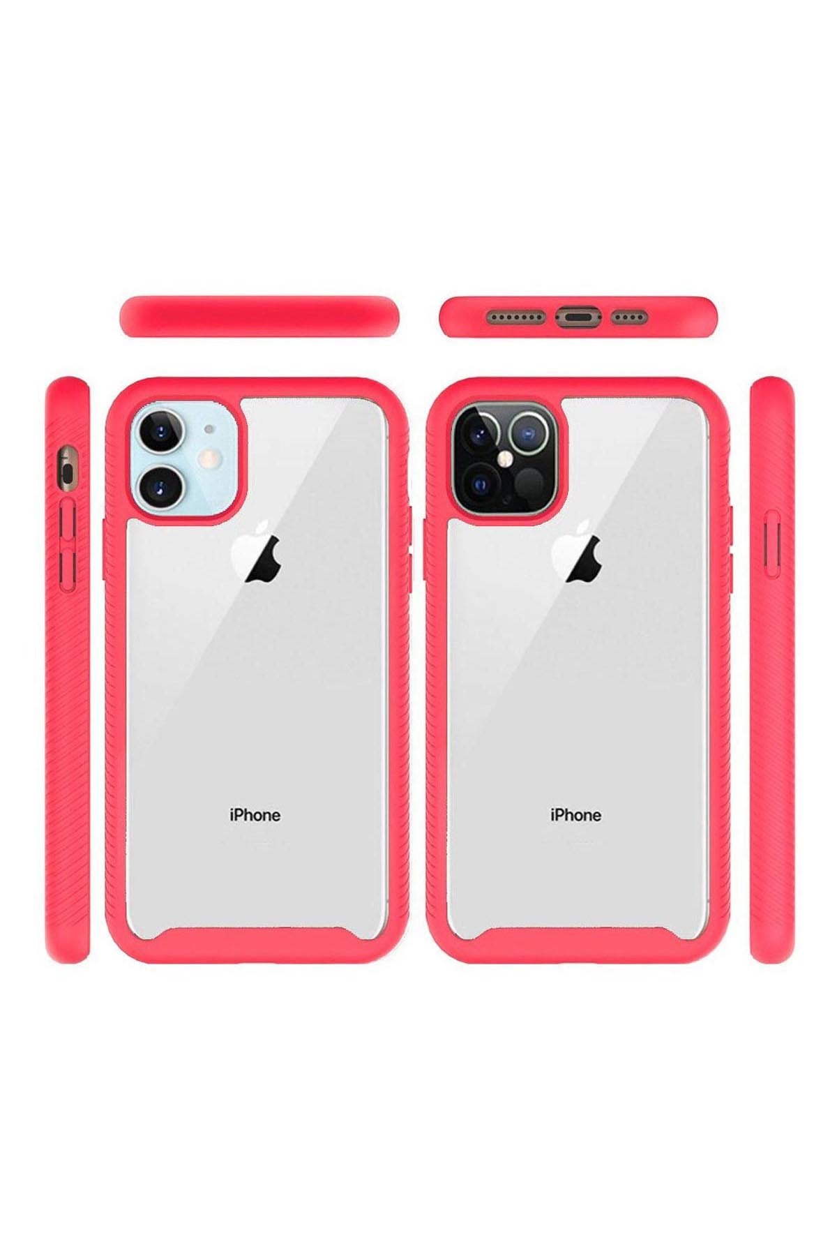 For iPHONE 12/Pro (6.1 ONLY) STRONG BUMPER SHOCKPROOF TRANSPARENT CASE COVER