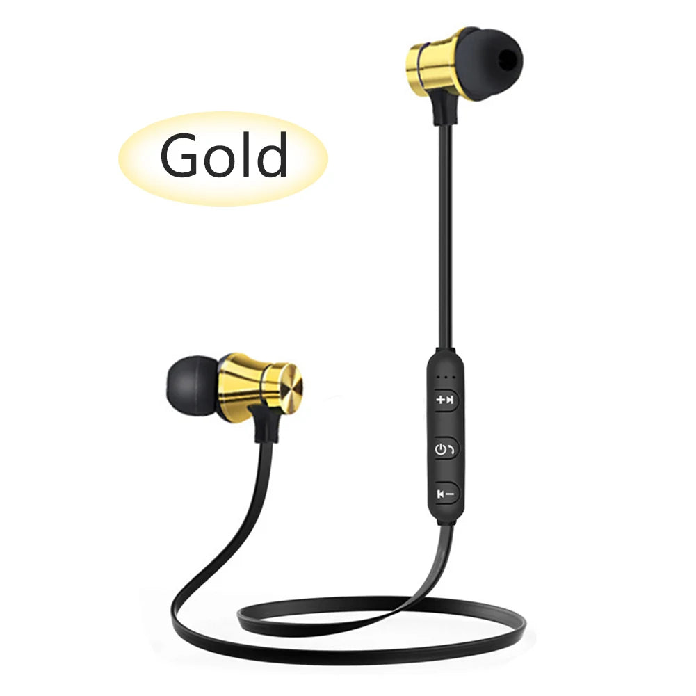 Wireless Bluetooth-Compatible Earphones Sport Magnetic Earpiece