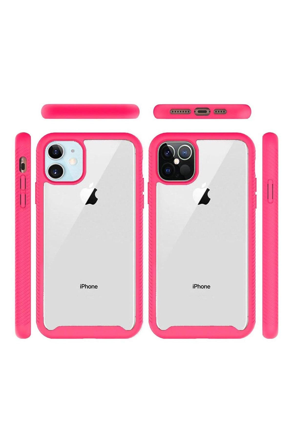 For iPHONE 12/Pro (6.1 ONLY) STRONG BUMPER SHOCKPROOF TRANSPARENT CASE COVER