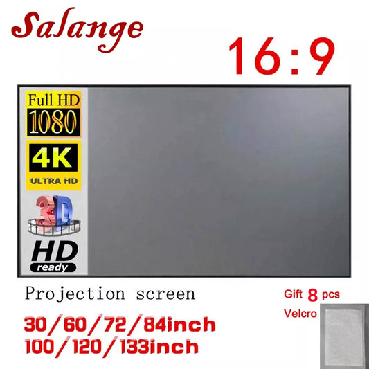 Salange Projector Screen Fabric 100 120 Inch Screen