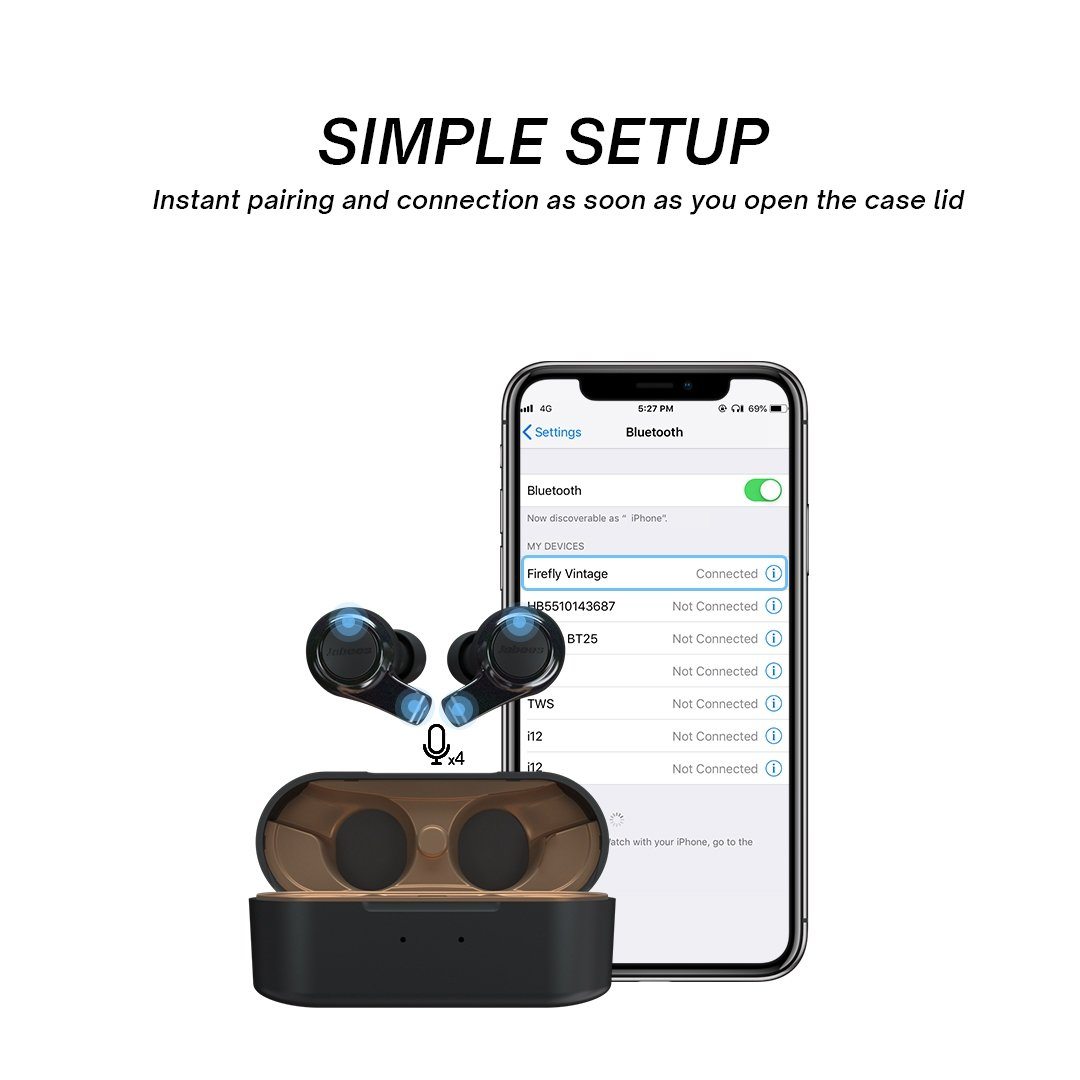 Bluetooth 5.2 Wireless Earbuds Featuring aptX & Noise Cancellation