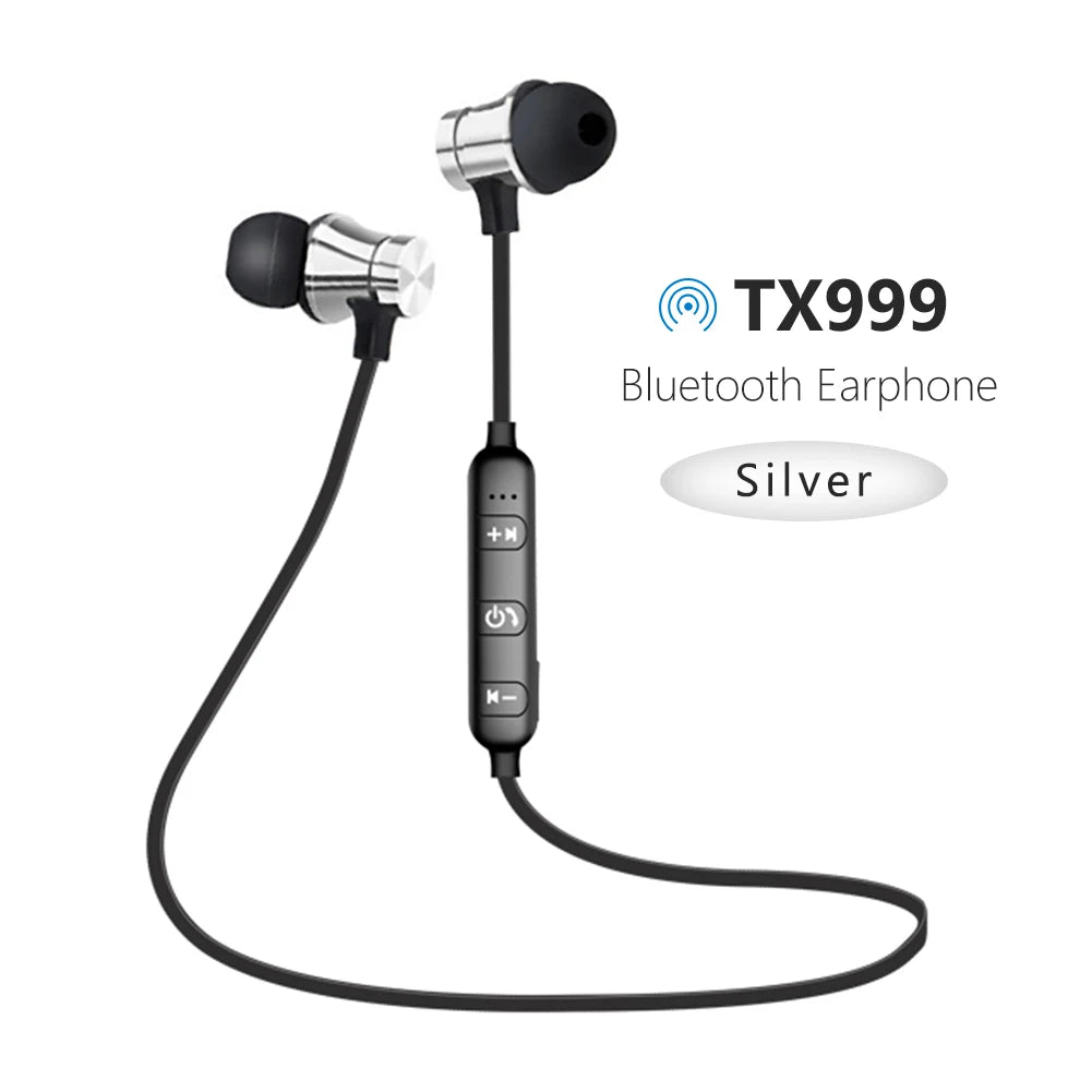 Wireless Bluetooth-Compatible Earphones Sport Magnetic Earpiece