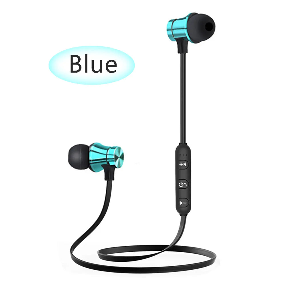 Wireless Bluetooth-Compatible Earphones Sport Magnetic Earpiece