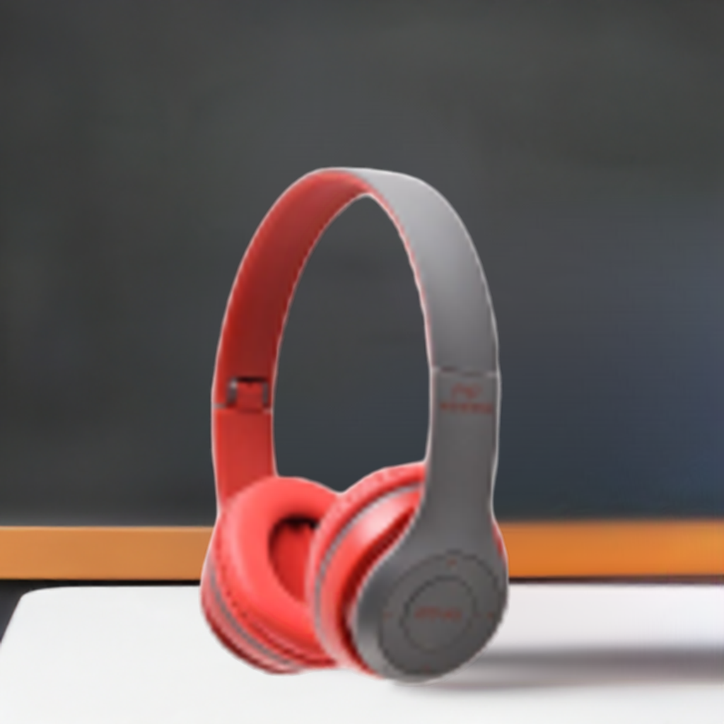 Wireless Bluetooth Over Ear Headphones - Red