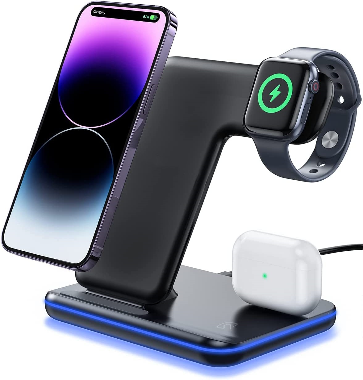 15W Fast Wireless Charger Stand for iPhone